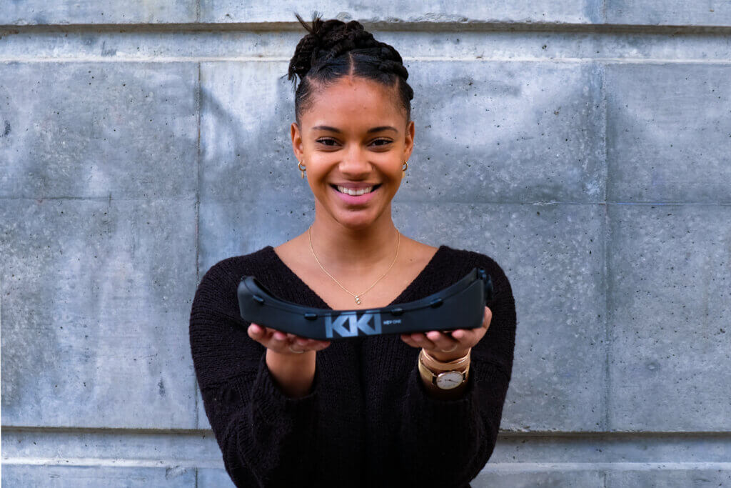 Coralie Gassama, fondatrice de Keyena, les protections pour pointes d'athlétisme